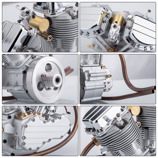 cison fg-vt9 9cc gasoline v-twin model engine build diy mini engine kits cison fg-vt9 9cc gasoline v-twin model engine build diy mini engine kits