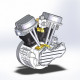 cison fg-vt9 9cc gasoline v-twin model engine build diy mini engine kits cison fg-vt9 9cc gasoline v-twin model engine build diy mini engine kits