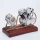cison fg-vt9 9cc v2 two-cylinder four-stroke air-cooling gasoline motorcycle engine with base air filter set cison fg-vt9 9cc v2 two-cylinder four-stroke air-cooling gasoline motorcycle engine with base air filter set