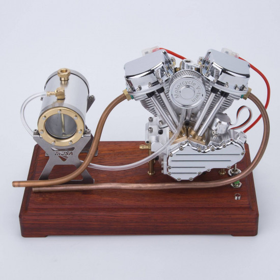 cison fg-vt9 9cc v2 two-cylinder four-stroke air-cooling gasoline motorcycle engine with base air filter set cison fg-vt9 9cc v2 two-cylinder four-stroke air-cooling gasoline motorcycle engine with base air filter set