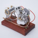 cison fg-vt9 9cc v2 two-cylinder four-stroke air-cooling gasoline motorcycle engine with base air filter set cison fg-vt9 9cc v2 two-cylinder four-stroke air-cooling gasoline motorcycle engine with base air filter set