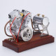 cison fg-vt9 9cc v2 two-cylinder four-stroke air-cooling gasoline motorcycle engine with base air filter set cison fg-vt9 9cc v2 two-cylinder four-stroke air-cooling gasoline motorcycle engine with base air filter set