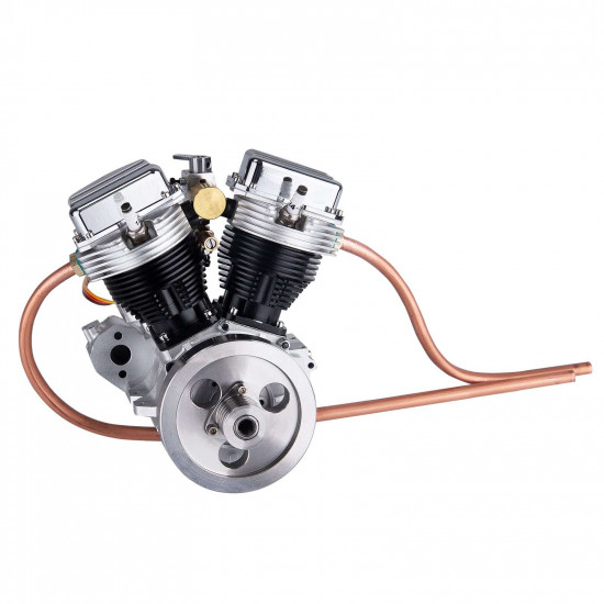 cison fg-vt9 9cc v2 two-cylinder four-stroke air-cooling gasoline motorcycle engine with base air filter set cison fg-vt9 9cc v2 two-cylinder four-stroke air-cooling gasoline motorcycle engine with base air filter set