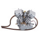 cison fg-vt9 9cc v2 v twin model engine with air filter base tank set cison fg-vt9 9cc v2 v twin model engine with air filter base tank set