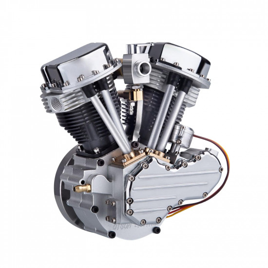 cison fg-vt9 9cc v2 v twin model engine with air filter base tank set cison fg-vt9 9cc v2 v twin model engine with air filter base tank set