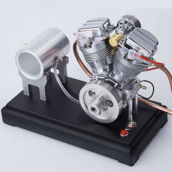 cison fg-vt9 9cc v2 v twin model engine with air filter base tank set cison fg-vt9 9cc v2 v twin model engine with air filter base tank set