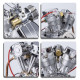 cison fg-vt9 9cc v2 v twin model engine with air filter base tank set cison fg-vt9 9cc v2 v twin model engine with air filter base tank set