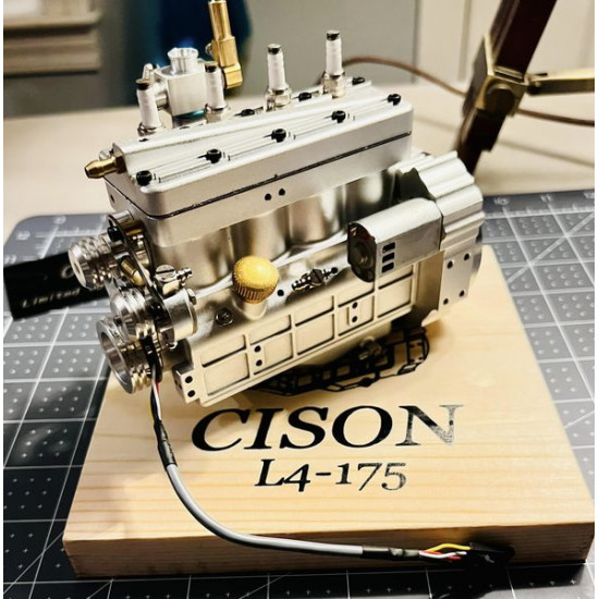 cison fl4-175 flathead inline 4 cylinder four stroke 9,000rpm rc water-cooled gasoline engine 17.5cc cison fl4-175 flathead inline 4 cylinder four stroke 9,000rpm rc water-cooled gasoline engine 17.5cc