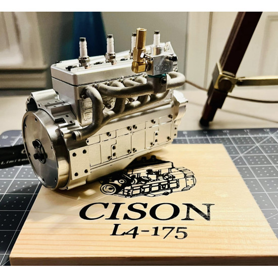 cison fl4-175 flathead inline 4 cylinder four stroke 9,000rpm rc water-cooled gasoline engine 17.5cc cison fl4-175 flathead inline 4 cylinder four stroke 9,000rpm rc water-cooled gasoline engine 17.5cc
