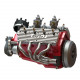 cison flathead v8 engine kits with metal base full set v8-440 44cc cison flathead v8 engine kits with metal base full set v8-440 44cc