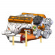 cison gasoline ohv v8 small-block engine model kits 4-stroke 44cc water-cooled 1/6 cison gasoline ohv v8 small-block engine model kits 4-stroke 44cc water-cooled 1/6