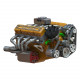 cison v8 engine kits v8-440 with metal base full set 44cc cison v8 engine kits v8-440 with metal base full set 44cc