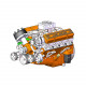 cison v8 engine kits v8-440 with metal base full set 44cc cison v8 engine kits v8-440 with metal base full set 44cc