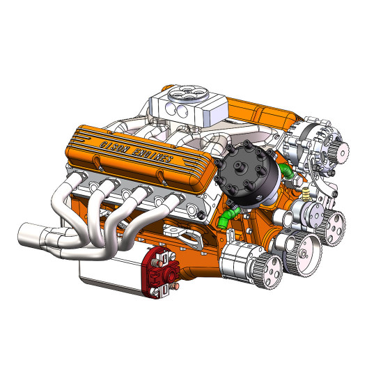 cison v8 engine kits v8-440 with metal base full set 44cc cison v8 engine kits v8-440 with metal base full set 44cc