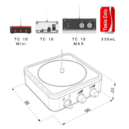 cool tiny bluetooth music tesla coil red frame tc10 cool tiny bluetooth music tesla coil red frame tc10
