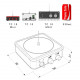 cool tiny bluetooth music tesla coil red frame tc10 cool tiny bluetooth music tesla coil red frame tc10
