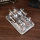 custom 2 cylinders hot air stirling engine model generator with voltage meter & led lamp bead custom 2 cylinders hot air stirling engine model generator with voltage meter & led lamp bead