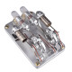 custom 2 cylinders hot air stirling engine model generator with voltage meter & led lamp bead custom 2 cylinders hot air stirling engine model generator with voltage meter & led lamp bead