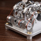 custom 2 cylinders hot air stirling engine model generator with voltage meter & led lamp bead custom 2 cylinders hot air stirling engine model generator with voltage meter & led lamp bead