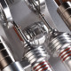 custom 2 cylinders hot air stirling engine model generator with voltage meter & led lamp bead custom 2 cylinders hot air stirling engine model generator with voltage meter & led lamp bead