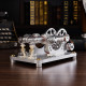 custom 2 cylinders hot air stirling engine model generator with voltage meter & led lamp bead custom 2 cylinders hot air stirling engine model generator with voltage meter & led lamp bead