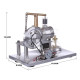 custom balance type hot air single cylinder stirling engine generator model with led bulb & voltage digital display meter custom balance type hot air single cylinder stirling engine generator model with led bulb & voltage digital display meter