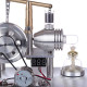 custom balance type hot air single cylinder stirling engine generator model with led bulb & voltage digital display meter custom balance type hot air single cylinder stirling engine generator model with led bulb & voltage digital display meter
