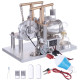 custom stirling engine 2 cylinders hot air generator model with voltage meter led bulb science experiment educational toy custom stirling engine 2 cylinders hot air generator model with voltage meter led bulb science experiment educational toy