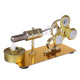 customized golden single cylinder stirling engine model with luminous gyroscope physical experiment customized golden single cylinder stirling engine model with luminous gyroscope physical experiment