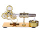 customized golden single cylinder stirling engine model with luminous gyroscope physical experiment customized golden single cylinder stirling engine model with luminous gyroscope physical experiment