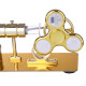 customized golden single cylinder stirling engine model with luminous gyroscope physical experiment customized golden single cylinder stirling engine model with luminous gyroscope physical experiment