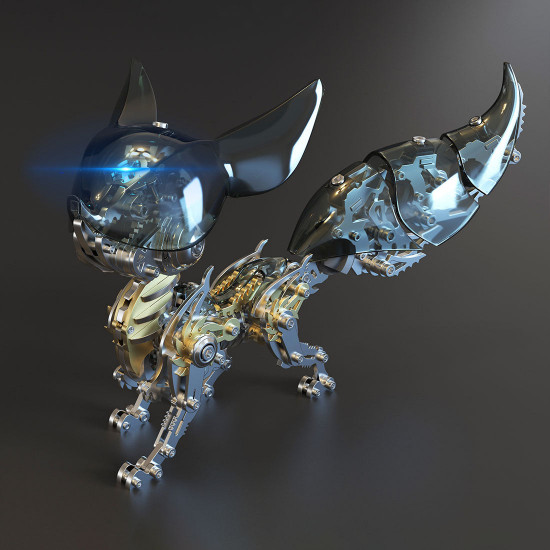 diy 3d metal linglong fox model building kits for adults diy 3d metal linglong fox model building kits for adults