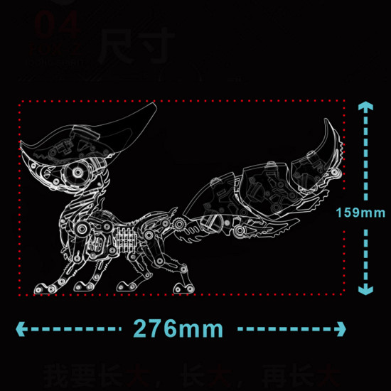 diy 3d metal linglong fox model building kits for adults diy 3d metal linglong fox model building kits for adults