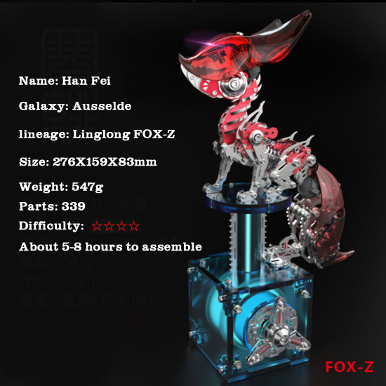 diy 3d metal linglong fox model building kits for adults diy 3d metal linglong fox model building kits for adults