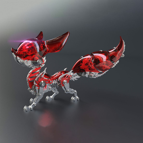 diy 3d metal linglong fox model building kits for adults diy 3d metal linglong fox model building kits for adults