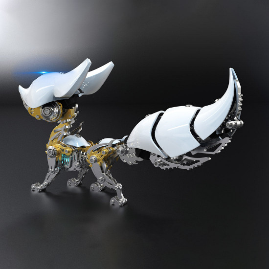 diy 3d metal linglong fox model building kits for adults diy 3d metal linglong fox model building kits for adults