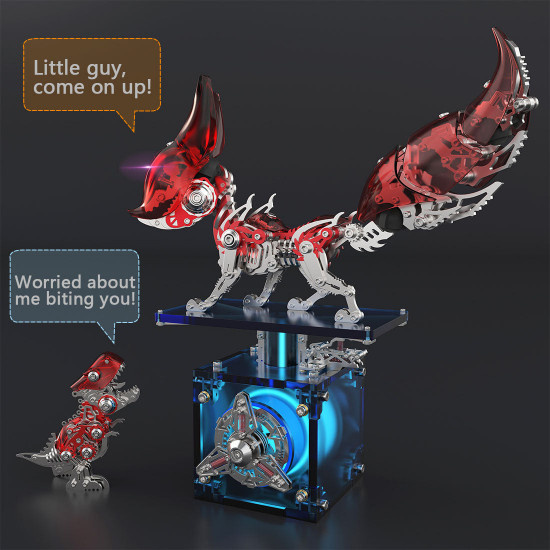 diy 3d metal linglong fox model building kits for adults diy 3d metal linglong fox model building kits for adults