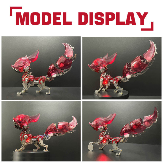 diy 3d metal linglong fox model building kits for adults diy 3d metal linglong fox model building kits for adults