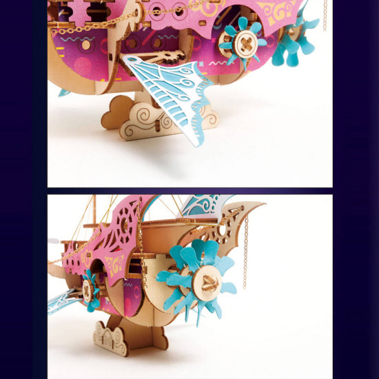diy arabian spaceship steampunk wooden puzzle toy model 300+pcs diy arabian spaceship steampunk wooden puzzle toy model 300+pcs