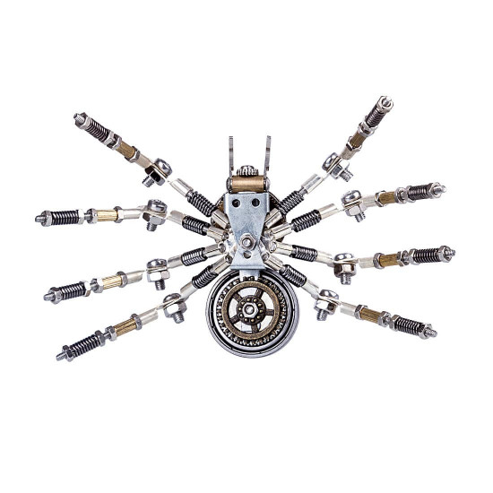 diy assembled building model kit metal clock spider model ornaments home office decor art creative gift diy assembled building model kit metal clock spider model ornaments home office decor art creative gift