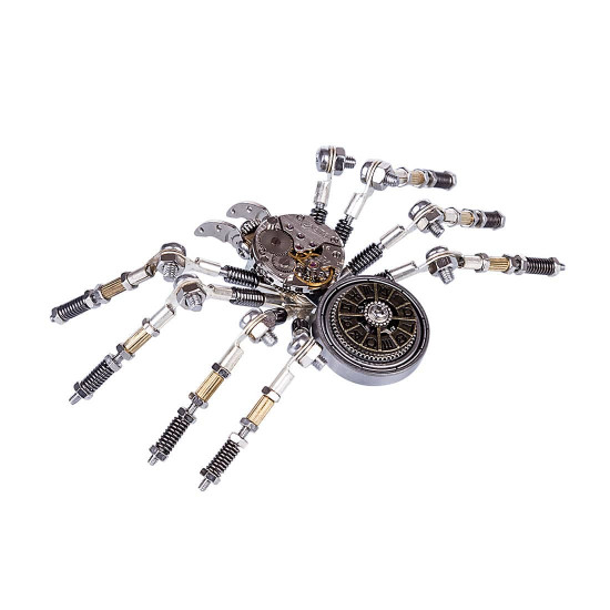 diy assembled building model kit metal clock spider model ornaments home office decor art creative gift diy assembled building model kit metal clock spider model ornaments home office decor art creative gift