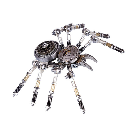 diy assembled building model kit metal clock spider model ornaments home office decor art creative gift diy assembled building model kit metal clock spider model ornaments home office decor art creative gift