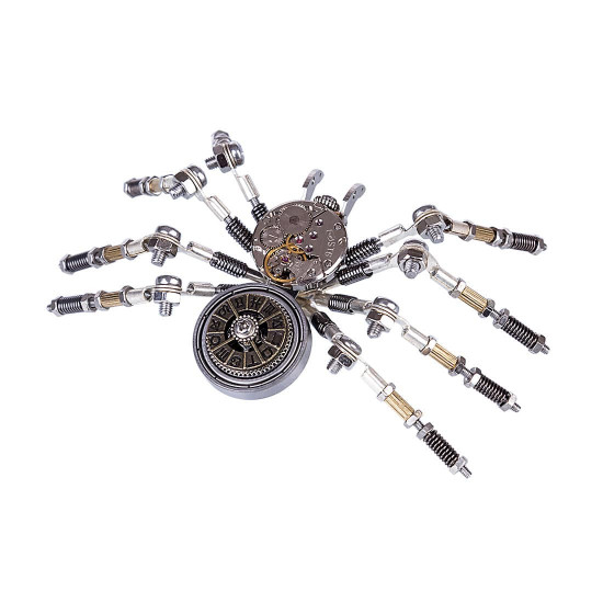 diy assembled building model kit metal clock spider model ornaments home office decor art creative gift diy assembled building model kit metal clock spider model ornaments home office decor art creative gift