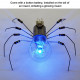 diy handmade electronic 4 spiders kits toys glow light decor - transparent + orange + red + blue diy handmade electronic 4 spiders kits toys glow light decor - transparent + orange + red + blue