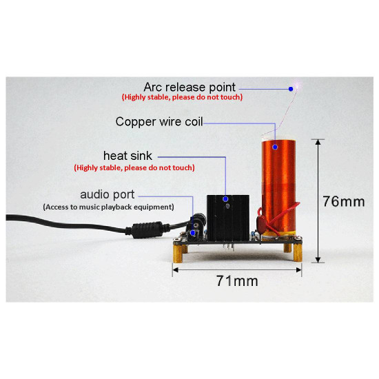 diy mini musical plasma tesla coil kit with 24v power supply diy mini musical plasma tesla coil kit with 24v power supply