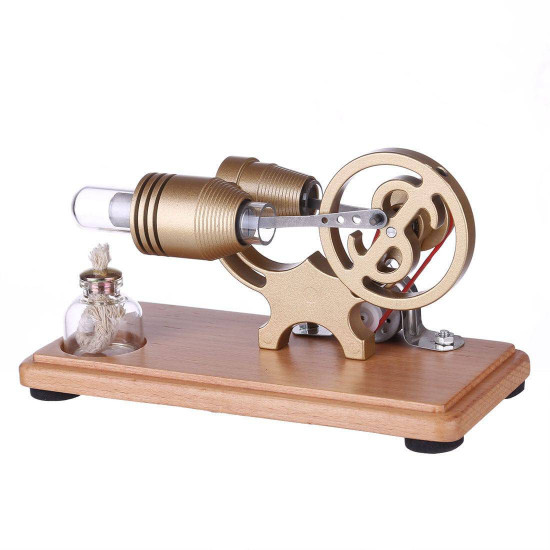 diy γ-shape assembly retro stirling engine kit generator sterling model with led light science educational toy diy γ-shape assembly retro stirling engine kit generator sterling model with led light science educational toy