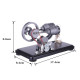diy γ-shape assembly retro stirling engine kit generator sterling model with led light science educational toy diy γ-shape assembly retro stirling engine kit generator sterling model with led light science educational toy