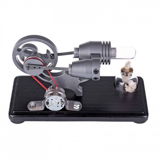 diy γ-shape assembly retro stirling engine kit generator sterling model with led light science educational toy diy γ-shape assembly retro stirling engine kit generator sterling model with led light science educational toy