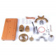 diy γ-shape assembly retro stirling engine kit generator sterling model with led light science educational toy diy γ-shape assembly retro stirling engine kit generator sterling model with led light science educational toy
