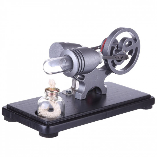 diy γ-shape assembly retro stirling engine kit generator sterling model with led light science educational toy diy γ-shape assembly retro stirling engine kit generator sterling model with led light science educational toy